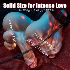 Ashe: Sex Doll Trans Futa 5 Canali Torso Con Canale su Dildo